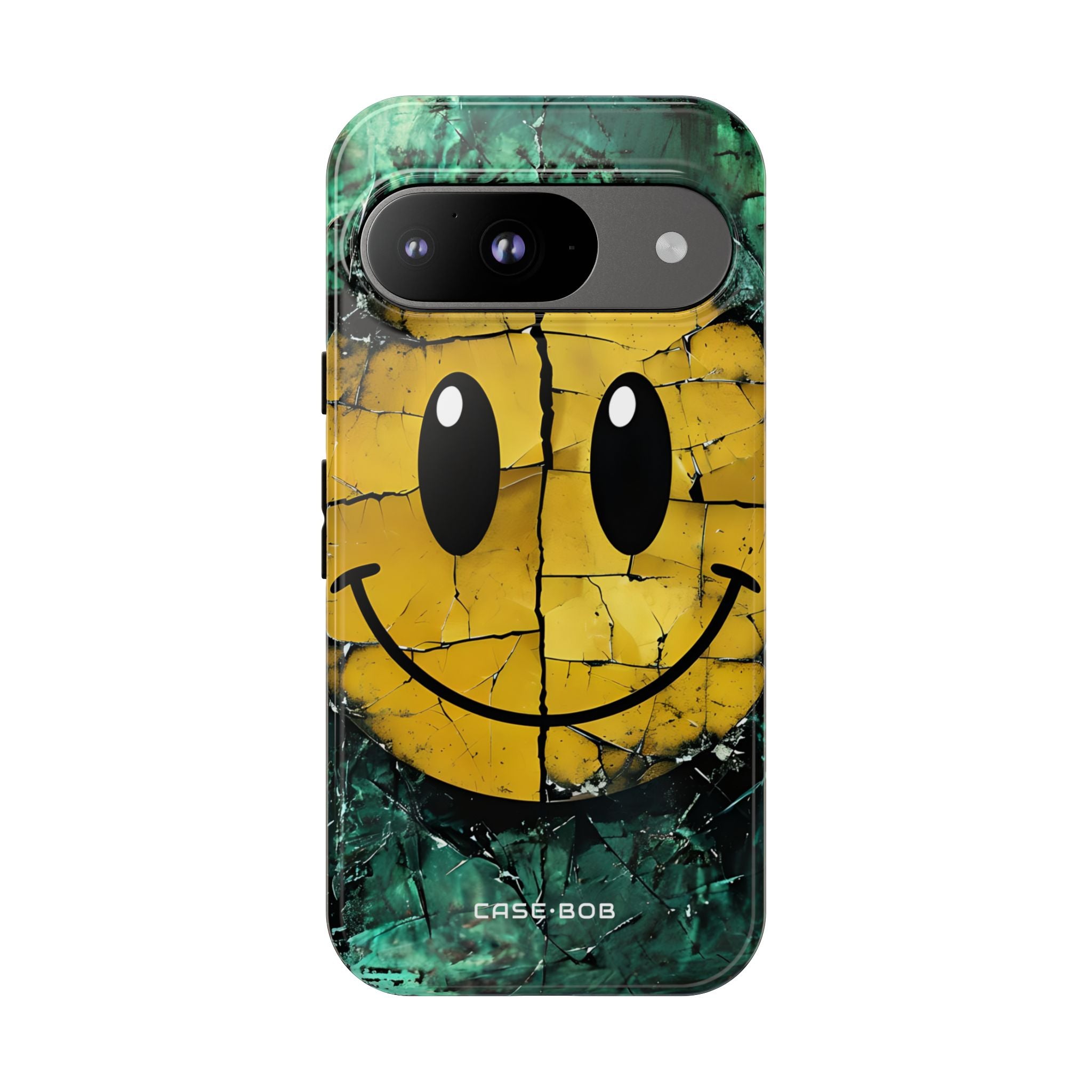 Cracked Smiley Google Pixel 9 Case - Tough