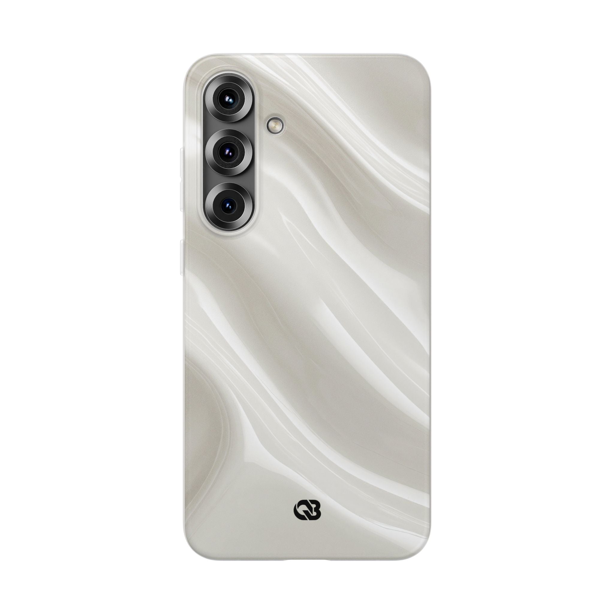 White Lite Phone Case for Samsung - Polished Ivory Wave