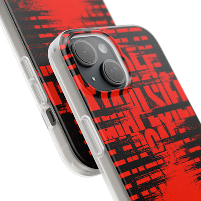 Crimson Redaction · Lite Phone Case for iPhone ·  Black