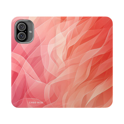 Coral Waves - iPhone 16 Plus Case - Wallet