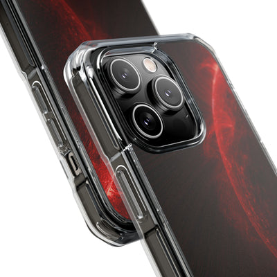 Red Impact MagSafe Phone Case for iPhone - Solar Crimson Flare