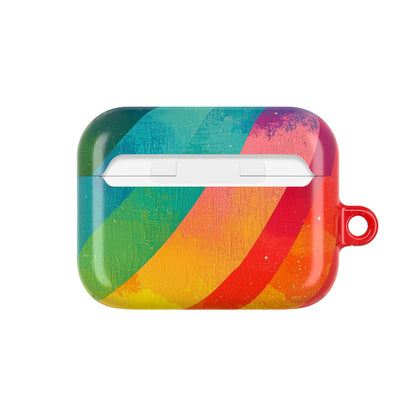 Curved Rainbow Breeze - AirPods Case