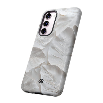 Sculpted Ivory Leaves · Tough Phone Case for Samsung