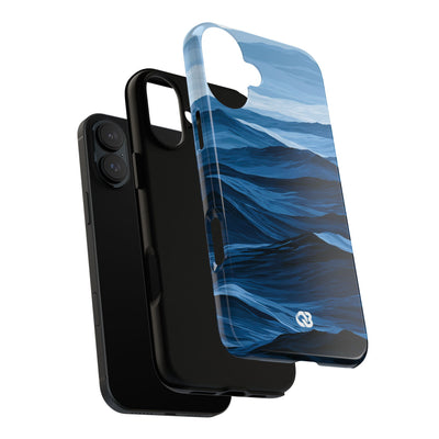 Blue Tough Phone Case for iPhone - Cobalt Ridge Tides