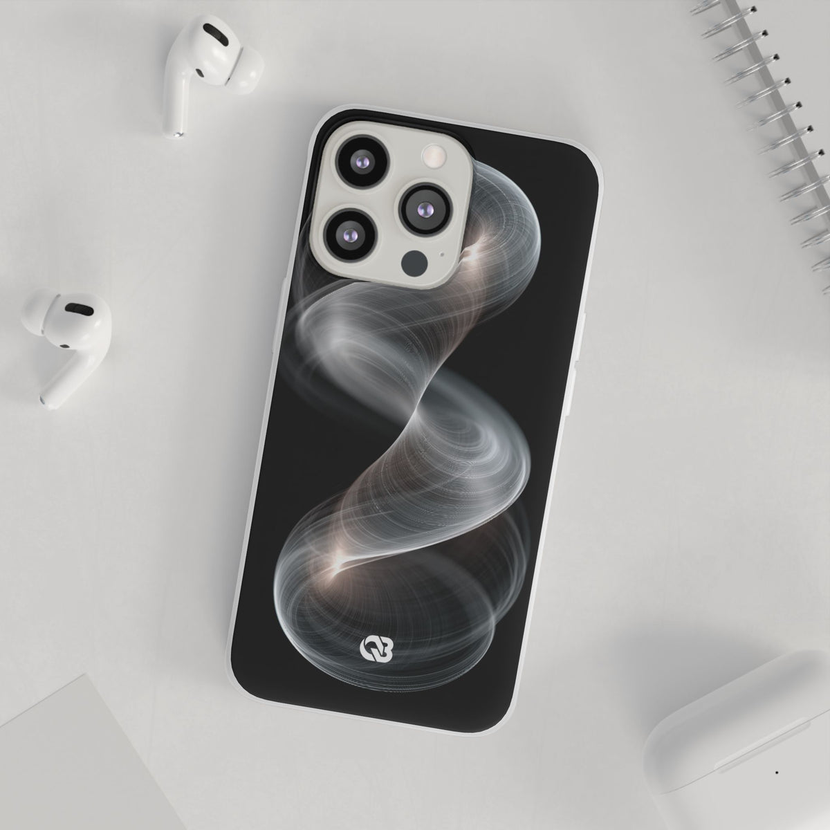 Luminous Vortex · Lite Phone Case for iPhone ·  Black