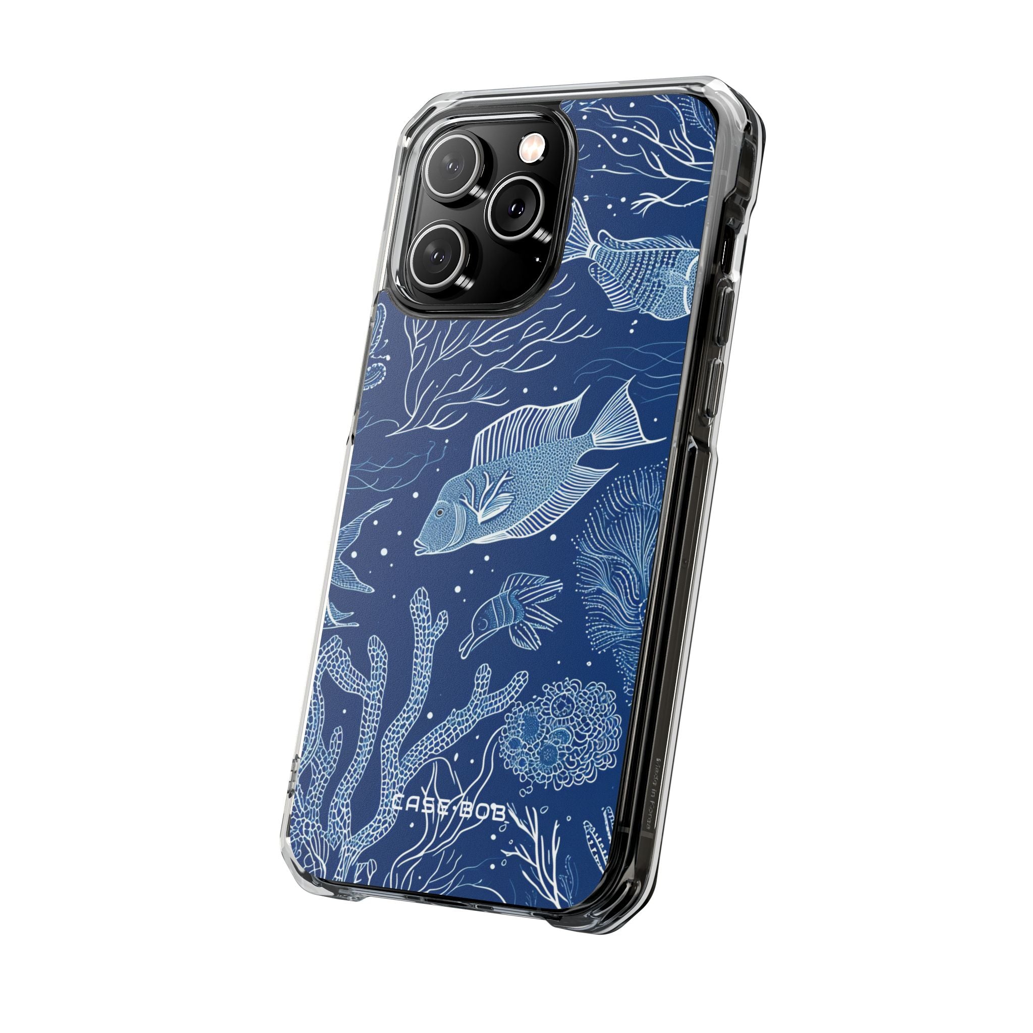 Navy Scale Reef iPhone 14 Pro Max Case - Impact
