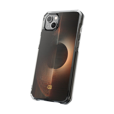 Amber Meridian · Clear Impact Magnetic Phone Case for iPhone · Black