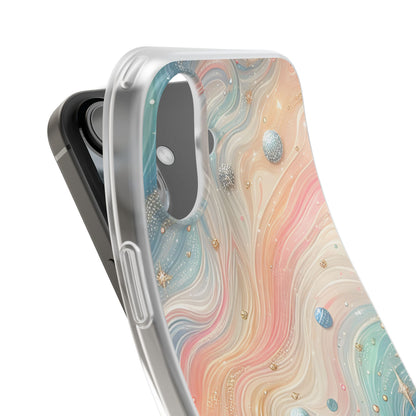 Iridescent Swirls iPhone 16 Plus Case - Soft