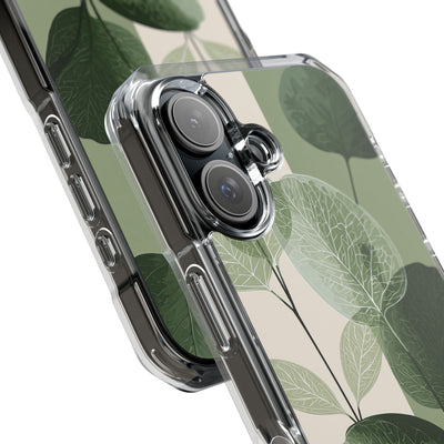 Green Impact MagSafe Phone Case for iPhone - Sage Leaf Skeletals