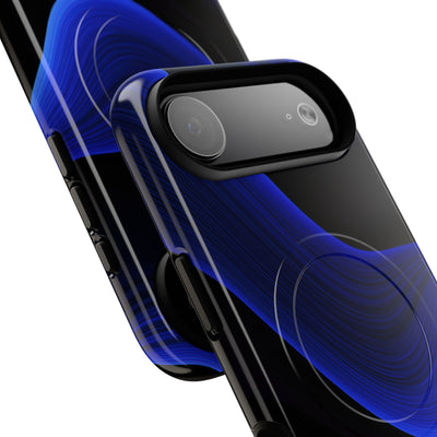 Blue Tough 2.0 Magsafe Phone Case for iPhone - Electric Cobalt Flow