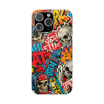 Skate Skull Riot · Lite Phone Case for iPhone ·  Red