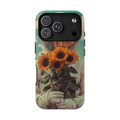 Sunflower Astronaut iPhone 17 Pro Case - Tough+ - CASE•BOB