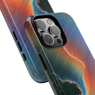 Prismatic Aura Shift · Tough Phone Case for iPhone · Blue