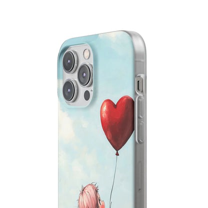 Heart Balloon Glow iPhone 14 Pro Max Case - Soft