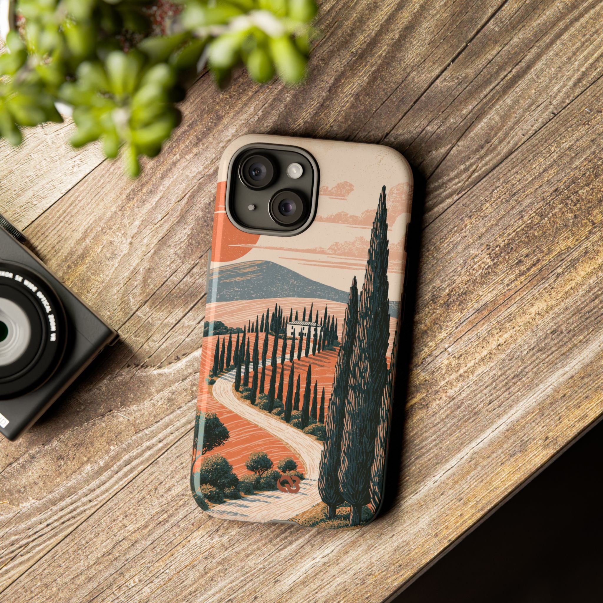 Orange Tough Phone Case for iPhone - Terracotta Ridge Trail