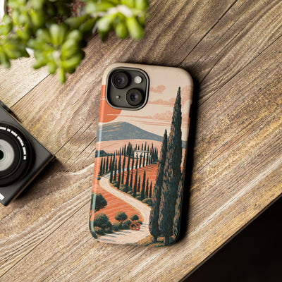 Orange Tough Phone Case for iPhone - Terracotta Ridge Trail