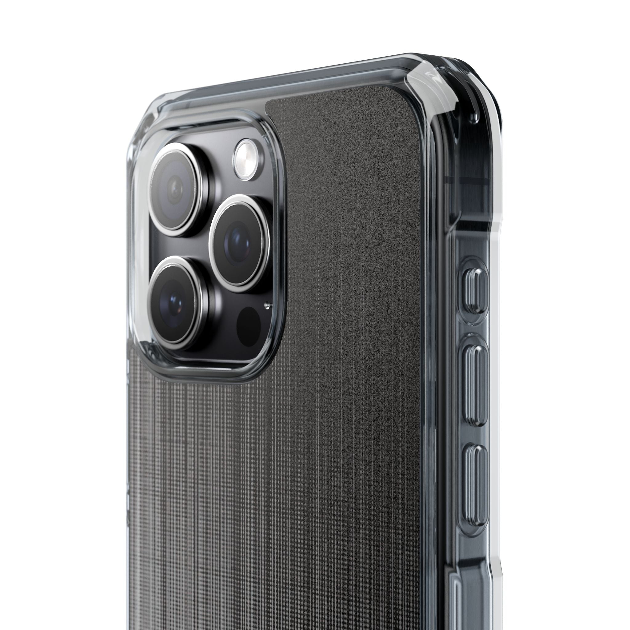 Grey Impact MagSafe Phone Case for iPhone - Static Vertical Dither