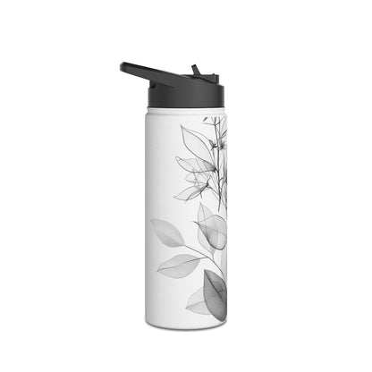 Silver Leaves - Rustfrit Stål Vandflaske