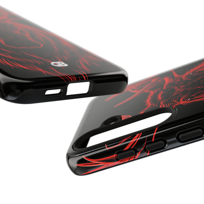 Nordic Moose Contour · Tough Phone Case for Samsung · Red
