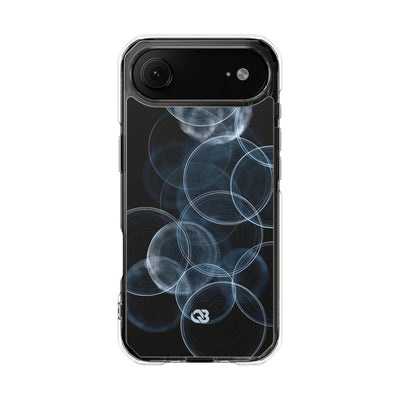 Blue Impact MagSafe Phone Case for iPhone - Cyan Pulse Ripple