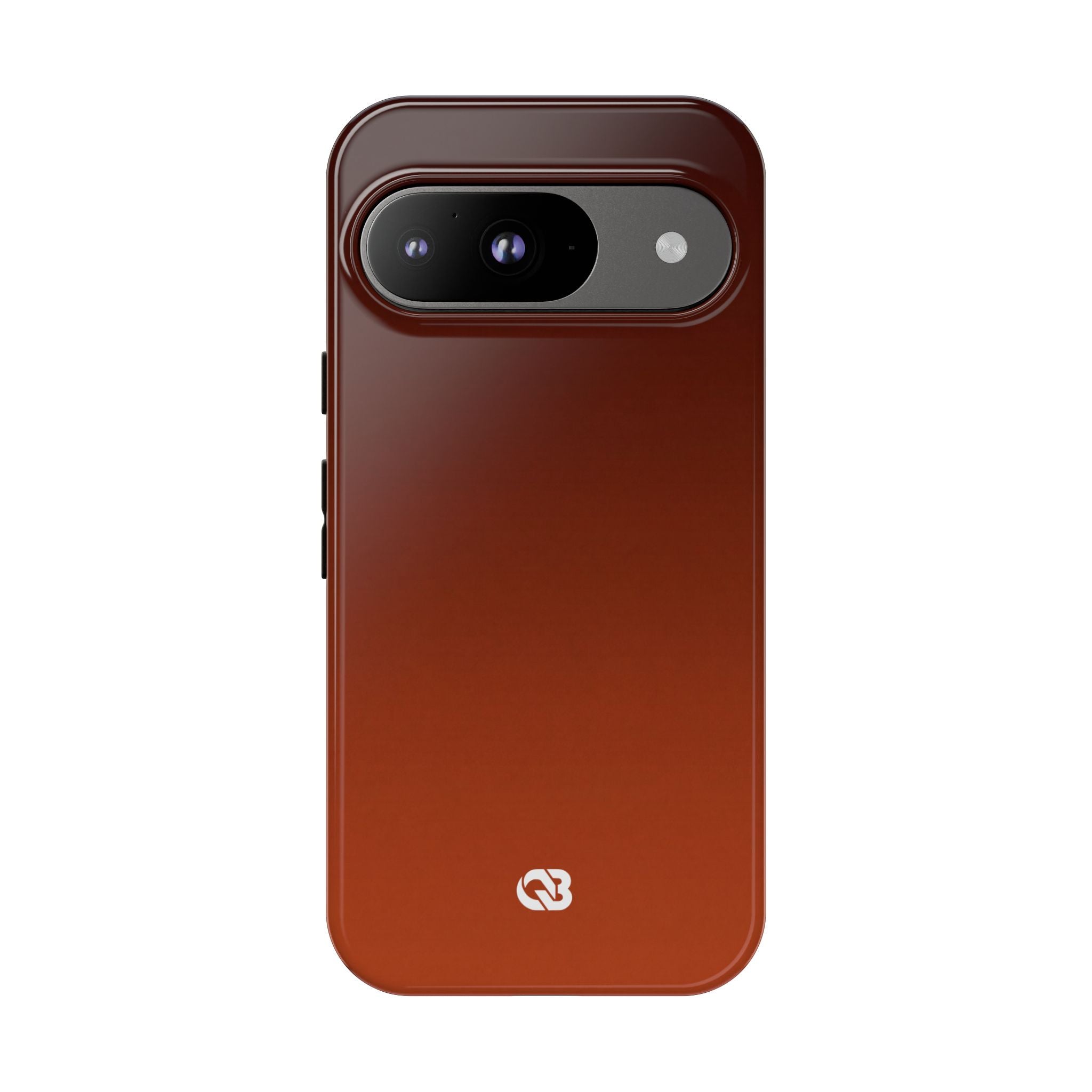 Orange Tough Phone Case for Google Pixel - Obsidian Ember Fade