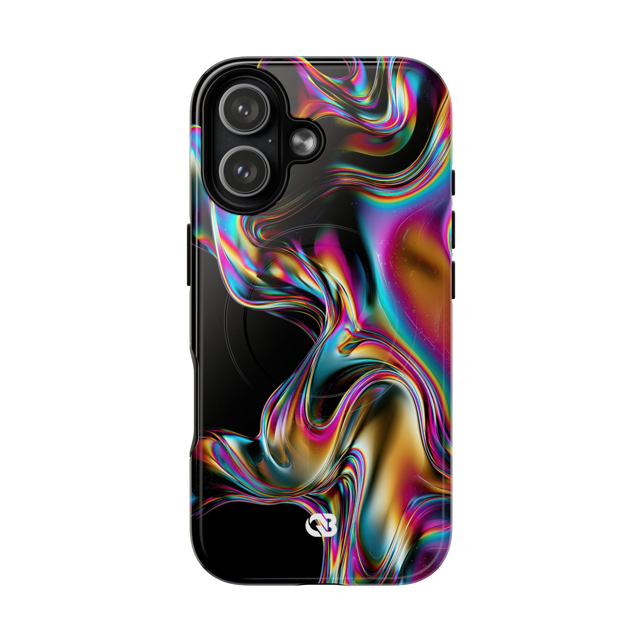 Purple Tough 2.0 Magsafe Phone Case for iPhone - Liquid Neon Chrome