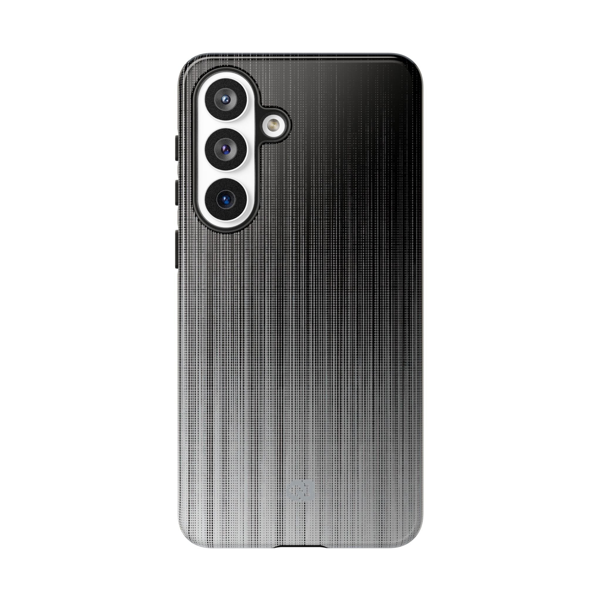 Grey Tough Phone Case for Samsung - Static Vertical Dither