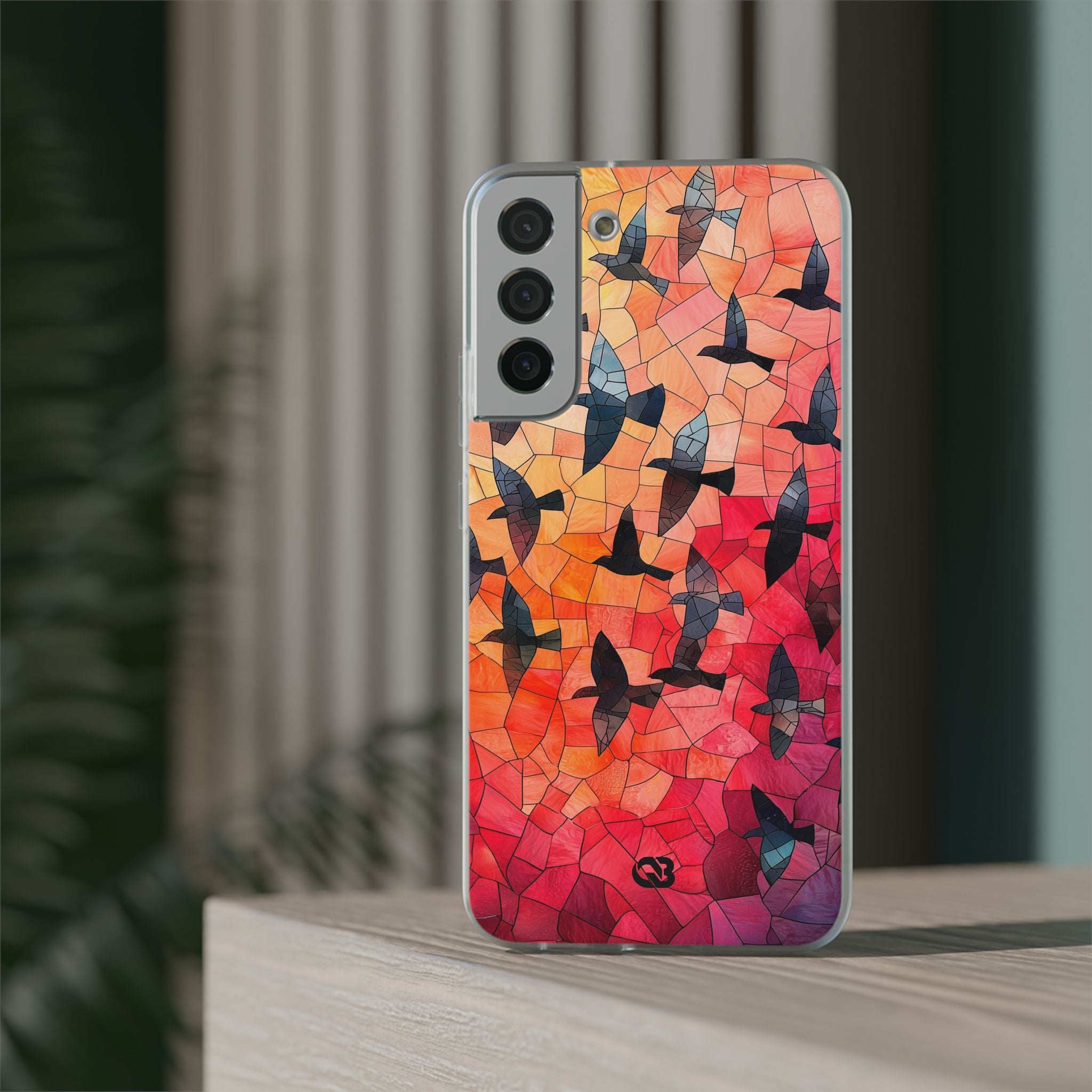 Ember Mosaic Wings · Soft Phone Case for Samsung