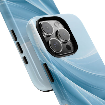 Blue Tough Phone Case for iPhone - Arctic Silk Drift