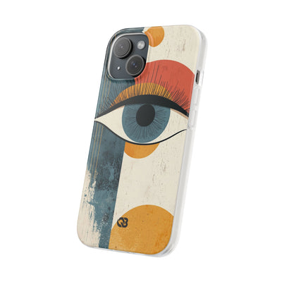 Distressed Azure Ocular · Soft Phone Case for iPhone