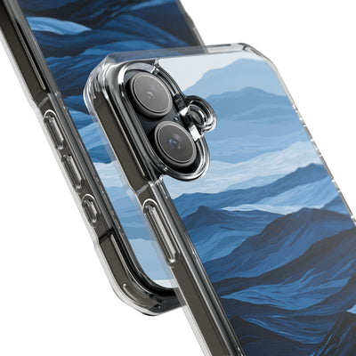 Blue Impact MagSafe Phone Case for iPhone - Cobalt Ridge Tides