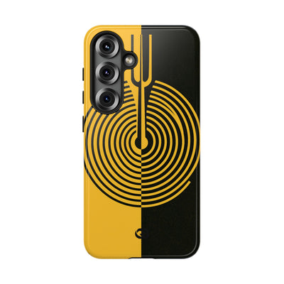 Yellow Tough Phone Case for Samsung - Voltage Sector Pulse