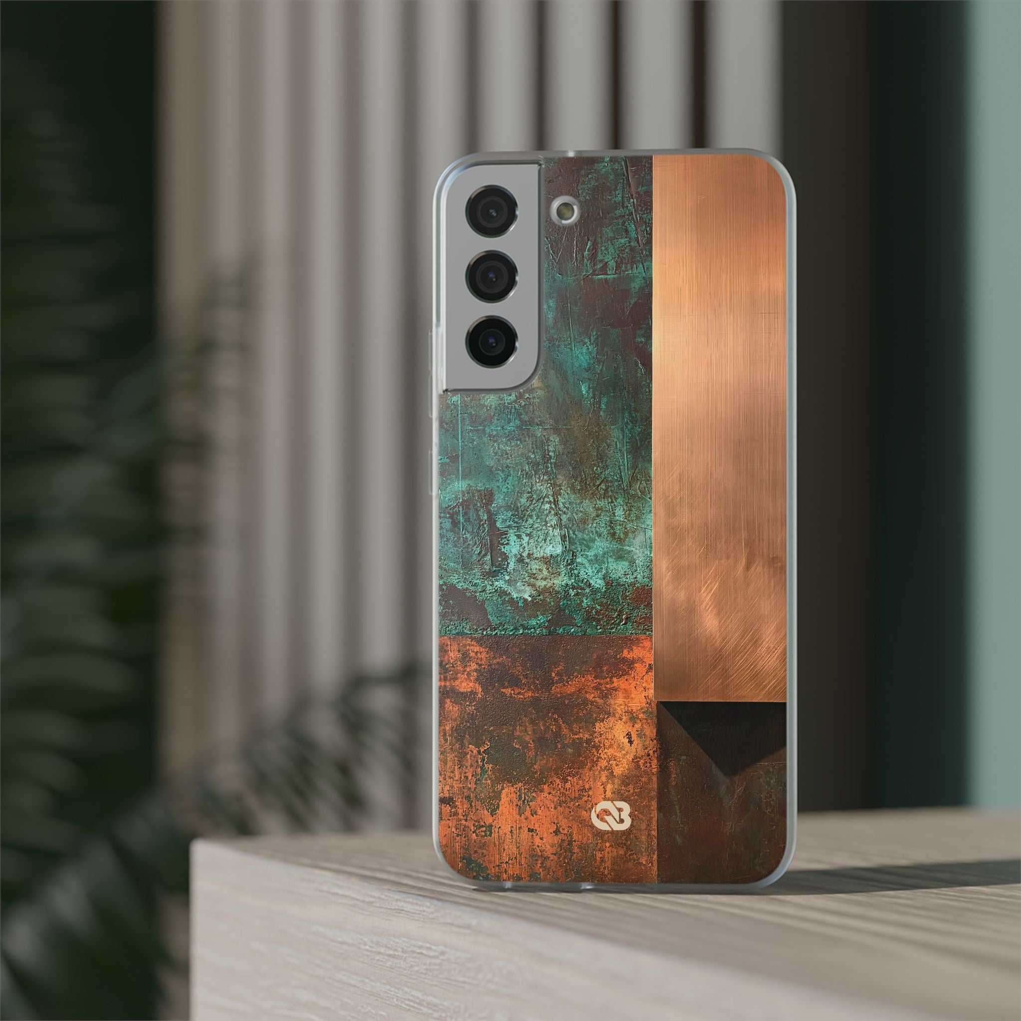 Teal Lite Phone Case for Samsung - Verdigris Copper Slab