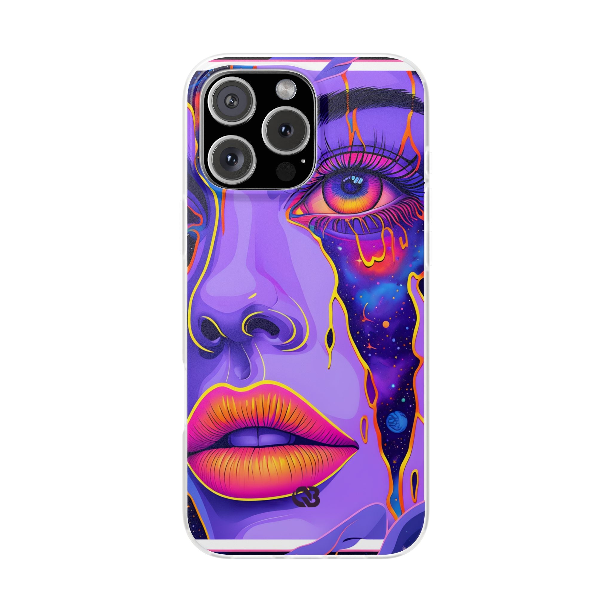 Violet Cosmic Gaze · Soft Custodia per iPhone