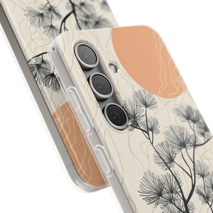 Spiky Tree Sunset Samsung S24 Case - Soft