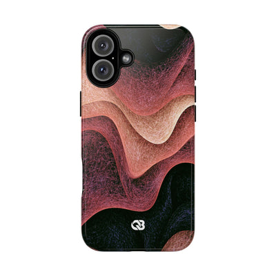 Rose Contour Waves · Tough Phone Case for iPhone · Pink