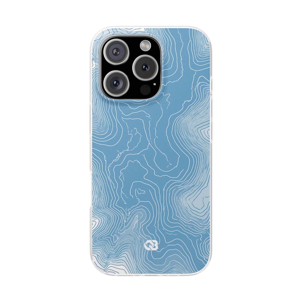 Glacial Basin Topo · Lite Phone Case for iPhone ·  Blue