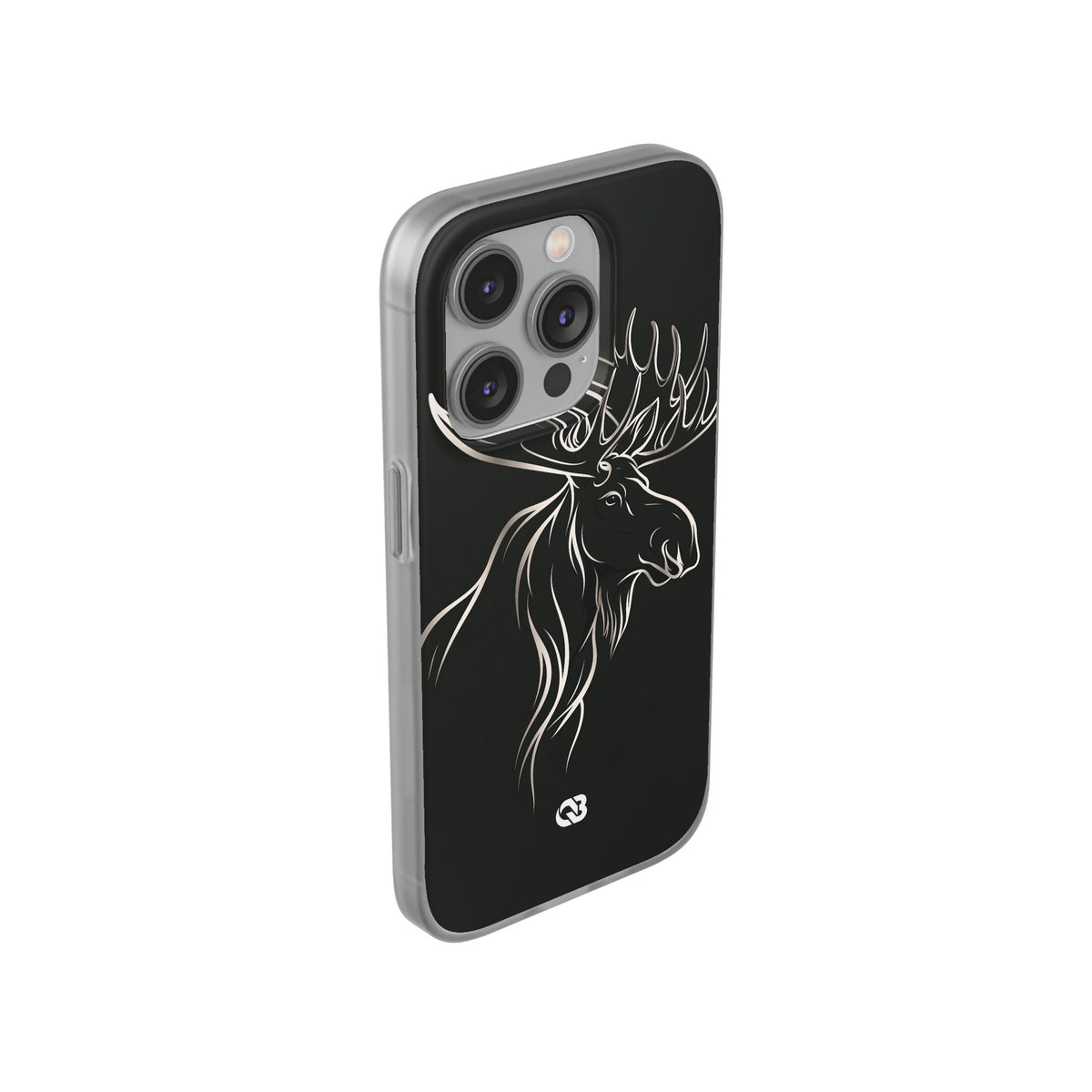 Nordic Moose Contour · Lite Phone Case for iPhone ·  Black