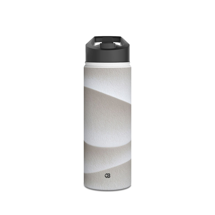 Sculpted Dune Relief · Insulated Water Bottle · White