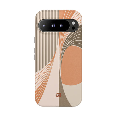 Orange Tough Phone Case for Google Pixel - Desert Arc Horizon
