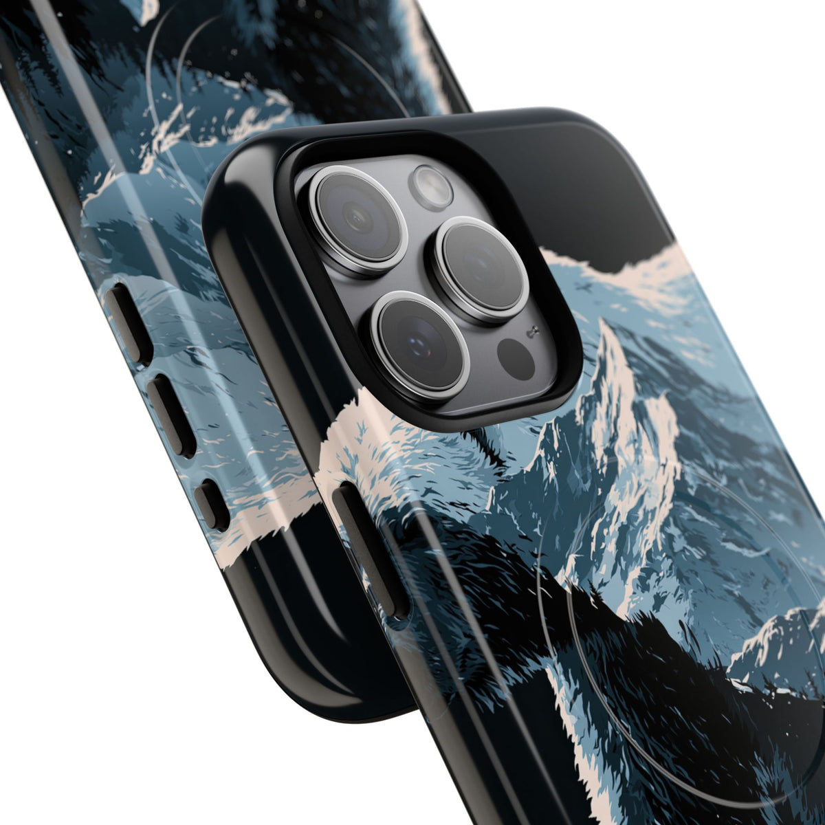 Nordic Arctic Bear · Tough 2.0 Magnetic Phone Case for iPhone · Black