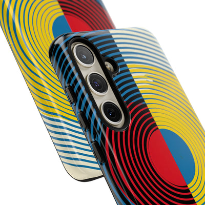 Blue Tough Phone Case for Samsung - Primary Circuit Orbit
