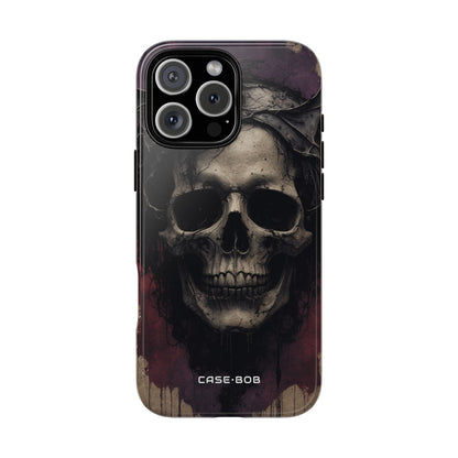 Gothic Skull Crown iPhone 16 Pro Max Case - Tough