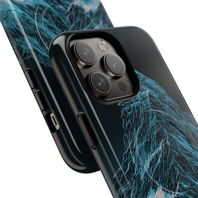 Glacial Alpine Peak · Tough 2.0 Magnetic Phone Case for iPhone · Blue