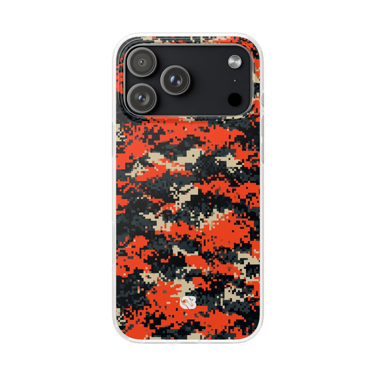 Signal Pixel Camo · Lite Phone Case for iPhone ·  Orange