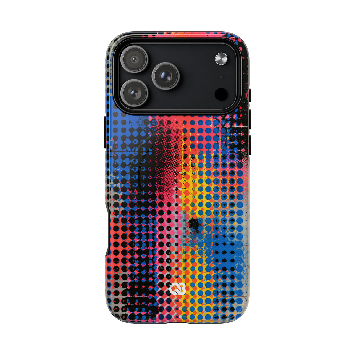 Chromatic Halftone Grid · Tough 2.0 Magnetic Phone Case for iPhone · Blue