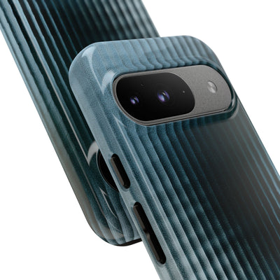 Blue Tough Phone Case for Google Pixel - Glacial Reeded Glass