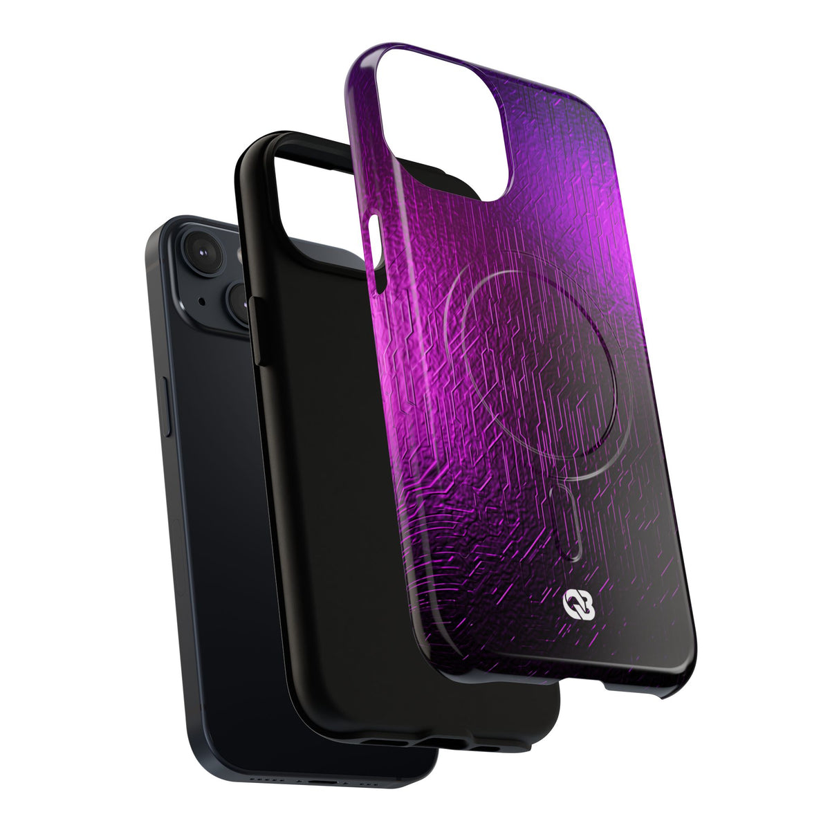 Violet Cyber Circuit · Tough 2.0 Magnetic Phone Case for iPhone · Purple