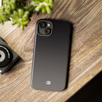 Grey Tough Phone Case for iPhone - Obsidian Ash Fade