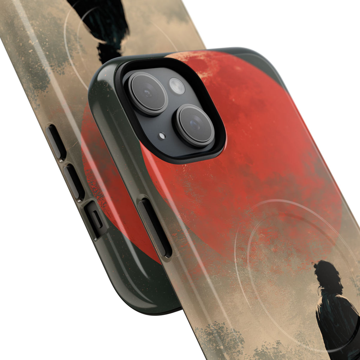 Crimson Moon Ronin · Tough 2.0 Magnetic Phone Case for iPhone · Red